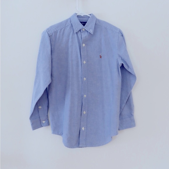 Ralph lauren boys dress shirt size 12 blue - Picture 1 of 2